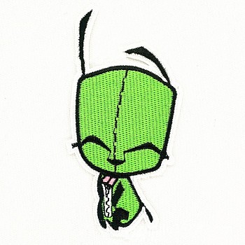 Computerized Embroidery Cloth Iron on/Sew on Patches, Costume Accessories, Lime, 118x55mm