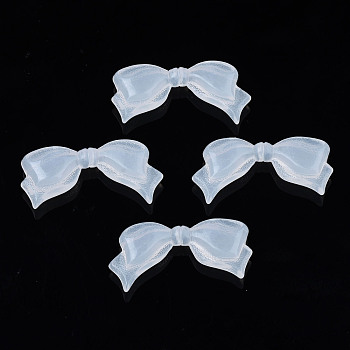 Transparent Acrylic Beads, Bowknot, Clear, 14.5x30x6mm, Hole: 1mm, about 375pcs/500g