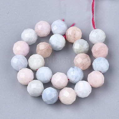 Natural Morganite Beads Strands(X-G-S345-6mm-012)-2
