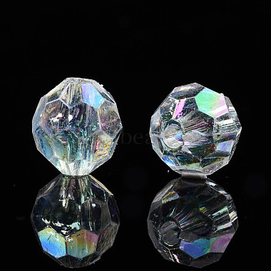 Electroplate Transparent Acrylic Beads(PACR-S222-01)-3
