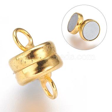 Brass Magnetic Clasps with Loops(KK-P114-07G)-2