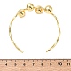 Wave Brass Cuff Bangles(BJEW-C157-04G)-5