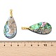 Natural Paua Shell/Abalone Shell Pendants(PALLOY-JF05570)-3