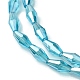 Transparent Electroplate Glass Beads Strands(GLAA-K064-05A-PL07)-3