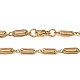 Chapado en iones (ip) 201 collar de cadena de eslabones ovalados de acero inoxidable para hombres y mujeres(NJEW-I122-09G)-2