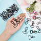 WADORN 30Pcs 3 Styles Zinc Alloy Swivel Lobster Claw Clasps(FIND-WR0009-68B)-3