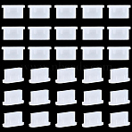 50Pcs Silicone Mobile Anti-Dust Plugs, Oval, Clear, 5.5x9.5x4mm(AJEW-SC0031-64A)