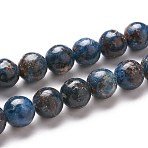 Natural Pegmatite Beads Strands, Round, Grade A, 8mm, Hole: 1mm, about 47pcs/strand, 15.43 inch(39.2cm)(G-F694-01A-8mm)
