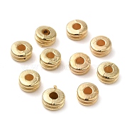 CCB Plastic Beads, Flat Round, Golden, 5x2.5mm, Hole: 1.8mm(CCB-H001-12G)