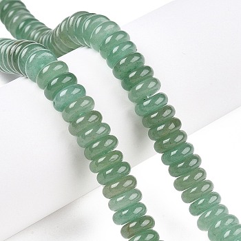 Natural Green Aventurine Beads Strands, Rondelle, 10x4mm, Hole: 1mm, about 50pcs/strand, 7.68~8.2''(19.5~20.5cm)