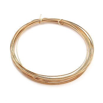 Yellow Gold Filled Brass Craft Wire, Half Hard, Square, Real 14K Gold Filled, 0.7mm, about 14.76 Feet(4.5m)/Roll