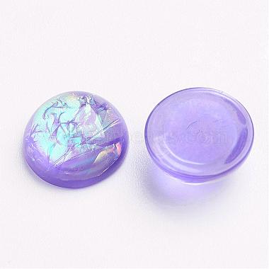 Half Round Resin Imitation Opal Cabochons(CRES-D029-16)-2