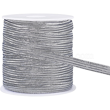 6mm Silver Elastic Fibre Thread & Cord