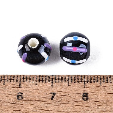 ハンドメイドの磁器セラミックビーズ(PORC-Q005-03A)-3