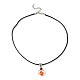 Angel Shape Alloy with Glass Pendant Necklaces(NJEW-JN04560-02)-4
