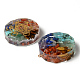 Flat Round Epoxy Resin Pendants(G-R478-22G)-2