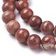 Chapelets de perles en jaspe rouge naturel(G-F348-02-8mm)-3