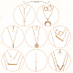 Anattasoul 8 stücke 8 stil legierung kabelketten 3 schicht halsketten set(NJEW-AN0001-01)-3