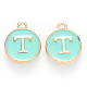 Golden Plated Alloy Enamel Charms(ENAM-S118-05T)-1