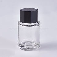Fountain Pen Ink Bottle, with ABS Plastic Bottle Cap, Clear, 3.4x6.1cm, Capacity: 15ml(0.5 fl. oz)(AJEW-WH0096-76)