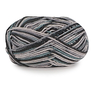 5-Ply Milk Cotton Knitting Yarn, Amigurumi Yarn, Crochet Yarn, for Sweater Hat Socks Baby Blankets, Segment Dyed, Gray, 2.5mm, about 114.83 Yards(105m)/Skein(PW-WGF392A-47)