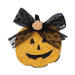 Spooky Halloween Party Hair Barrettes Hair Accessories, Pumpkin(YR0754-6)