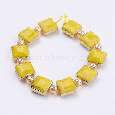 Opaque Glass Beads Strands(EGLA-K013-01B)-2