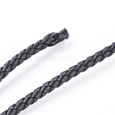 3mm Black Imitation Leather Thread & Cord