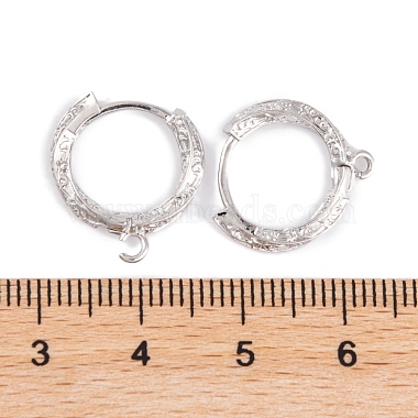 Rack Plating Brass Hoop Earring Findings(KK-S374-03P)-3