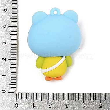 Cartoon Duckling Plastic Pendants(FIND-R100-03B)-3