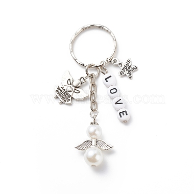White Angel & Fairy Acrylic Keychain