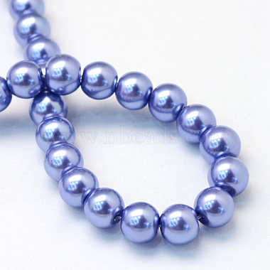 Chapelets de perles rondes en verre peint(X-HY-Q003-6mm-09)-4