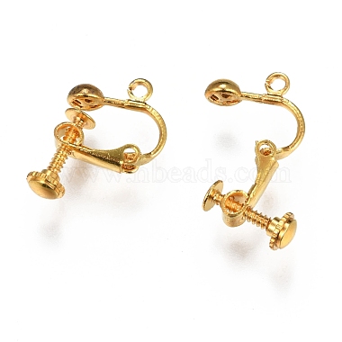 Brass Screw-Back Earring with Loop(EC143-M)-2