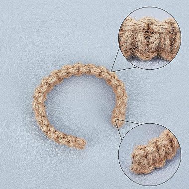 tricoter des embrasses de rideaux en corde de jute(AJEW-WH0235-19)-2