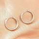 Brass Huggie Hoop Earrings Earrings(KK-CBA8A92-03P)-1