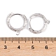 Rack Plating Brass Hoop Earring Findings(KK-S374-03P)-3