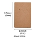 Rectangle Kraft Paper One Pair Earring Display Cards with Hanging Hole(CDIS-YW0001-05)-5