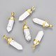 Natural Howlite Double Terminated Pointed Pendants(X-G-G902-B21)-1
