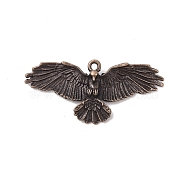 Tibetan style Alloy Pendants, Eagle Charm, Antique Bronze, 25x55x7mm, Hole: 2mm(FIND-M021-19R)