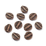 Tibet Red Copper Metal Beads, Lead Free & Cadmium Free, 11.5x4mm, Hole: 1.5mm(RLF0479Y)