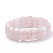 Natural Rose Quartz Beaded Stretch Bracelets, 2-1/4 inch~2-3/8 inch(5.8~6cm)(BJEW-S137-21)