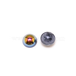 Plastic Cabochons, Imitation Pearl, Half Round, Slate Blue, 6x3mm, 5000pcs/bag(KY-TAC0009-02D-04)