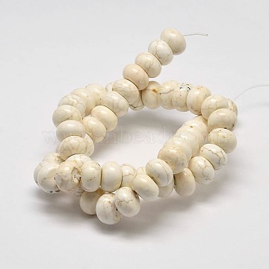 Rondelle Natural Magnesite Beads Strands(X-G-M138-25)-2