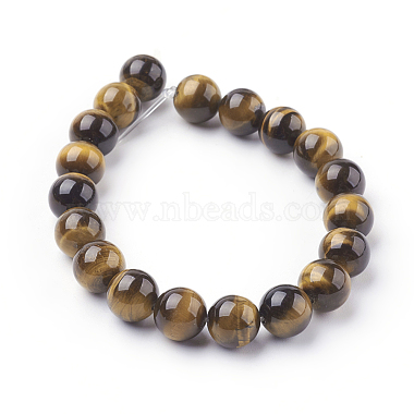 Natural Tiger Eye Beads Strands(G-G099-10mm-5)-2