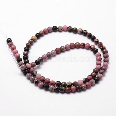Natural Rhodonite Beads Strands(G-D840-59-4mm)-2