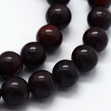 Natural Brecciated Jasper Beads Strands(G-I199-31-10mm)-3
