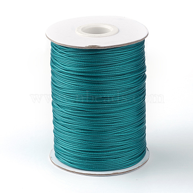 1mm DarkCyan Waxed Polyester Cord Thread & Cord