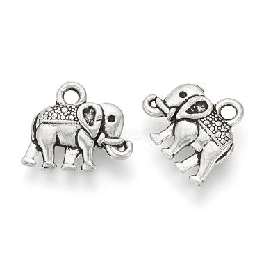 Antique Silver Elephant Alloy Charms