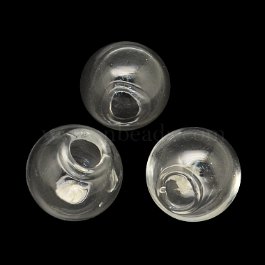 14mm Clear Round Glass Beads