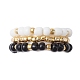 3Pcs 3 Style Glass Seed Beaded Ring(RJEW-JR00591)-1